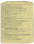 Moe Howard's 6pp. Skit With Shemp Entitled ''Kildare, Kinsey & Malone'', With the Stooges Posing as Doctors -- Annotated by Moe Including His Signatures -- 8'' x 11'', Very Good